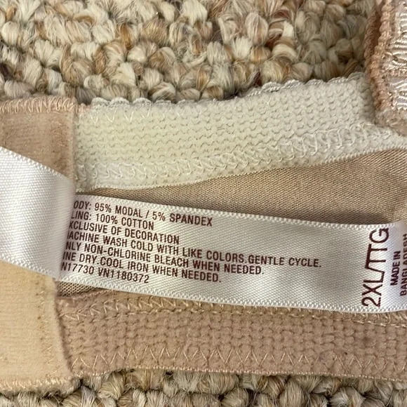 Gilligan & O’Malley Nude nursing bra with lace detail 2XL - Picture 8 of 8